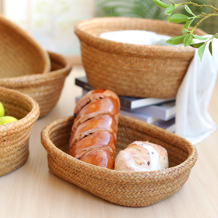 Natural Woven Serving Basket Bowlift