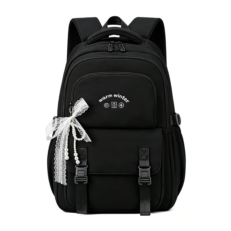 Fashionable backpack with stylish embellishments Bowlift