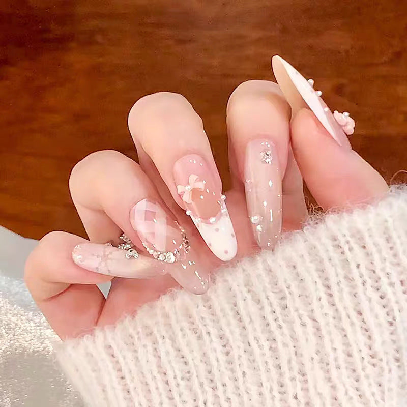 Elegant Press-On Nail Set Bowlift