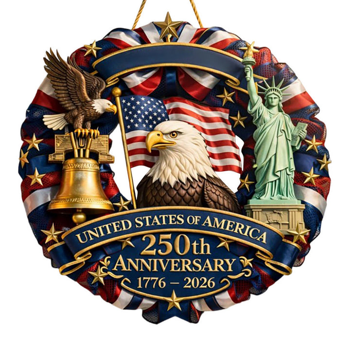 Unisex nan commemorative Liberty Bell decorative wall plaque with gold relief Bowlift