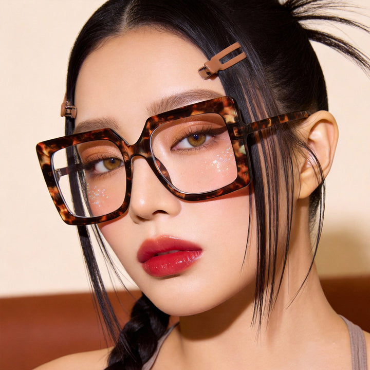 Women's fashionable square reading glasses Bowlift