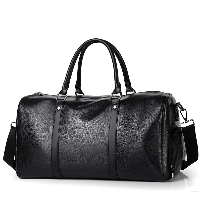 Premium Leather Weekend Duffel Bag Bowlift