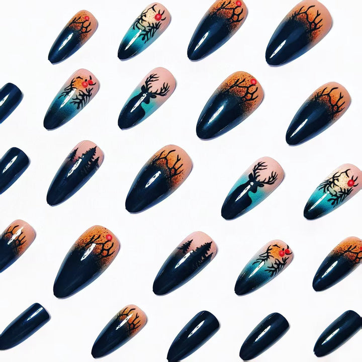 Festive Winter-Themed Nail Art Bowlift