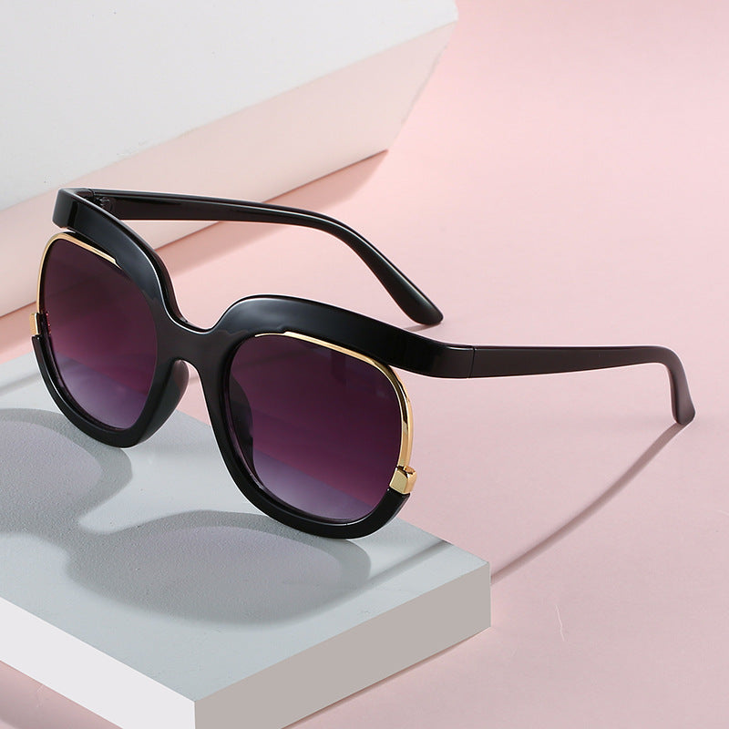 Women Oversized Sunglasses with Elegant Tortoise Design Bowlift