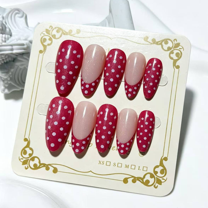 Trendy Pointed Tip Press-On Nail Set Bowlift