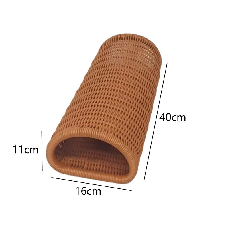 Curved Woven Storage Basket Bowlift