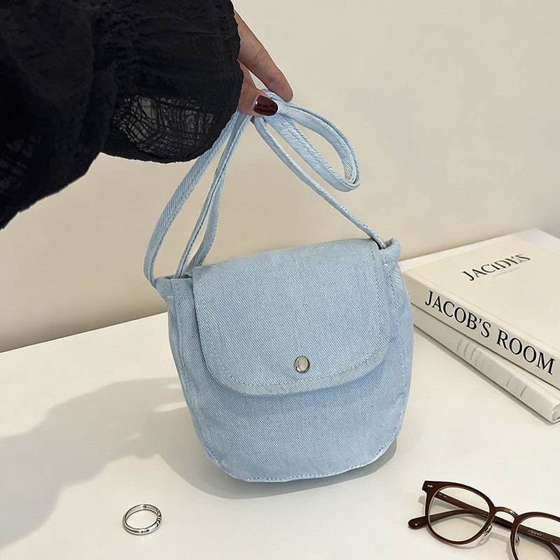 WoCompact Denim Crossbody Bag Bowlift