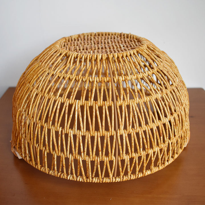 Handcrafted Woven Storage Basket with Wooden Handles Bowlift