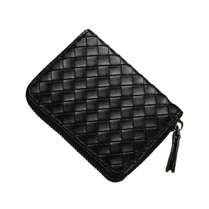 Compact Woven Zippered Card Holder Bowlift