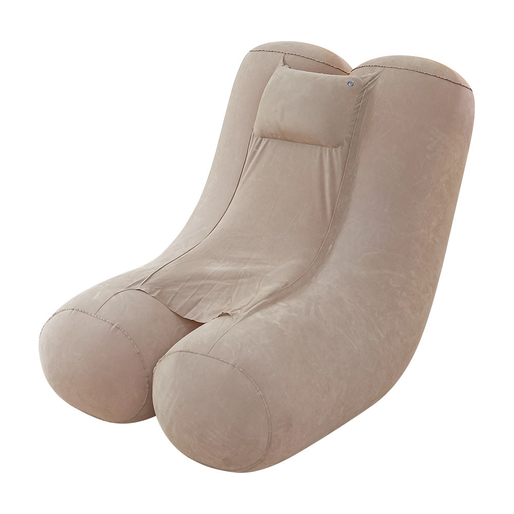 Women's Ergonomic Inflatable Relax Lounge Chair with Headrest Bowlift