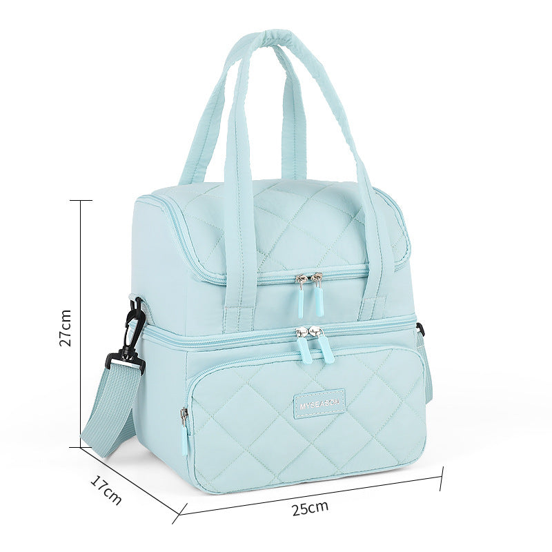 Quilted Insulated Lunch Carrier Bowlift