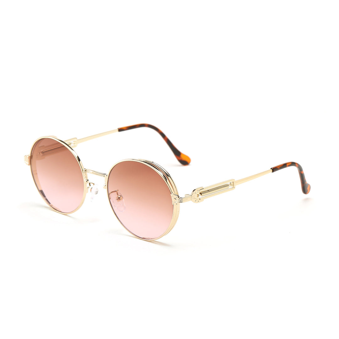 Women's round vintage sunglasses with exclusive metal frame Bowlift