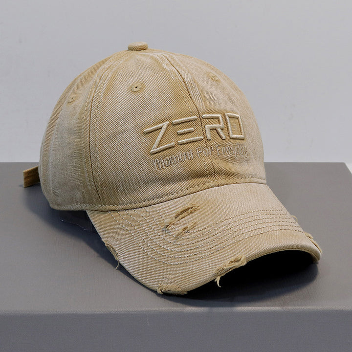 Men's Distressed Cotton Baseball Cap Bowlift 1784270076
