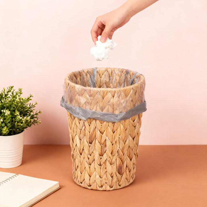 Handcrafted Decorative Woven Storage Cylinder Bowlift
