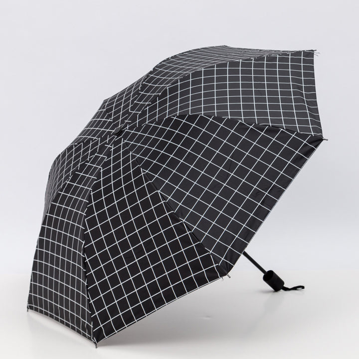 Women’s umbrella in modern check pattern Bowlift