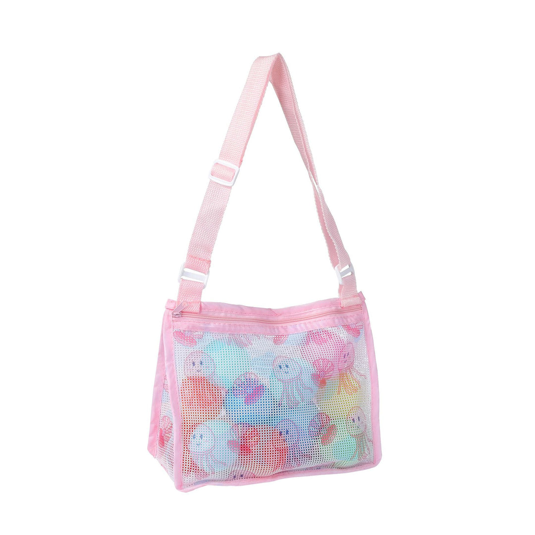 Mesh Beach Bag with Practical Zipper Bowlift