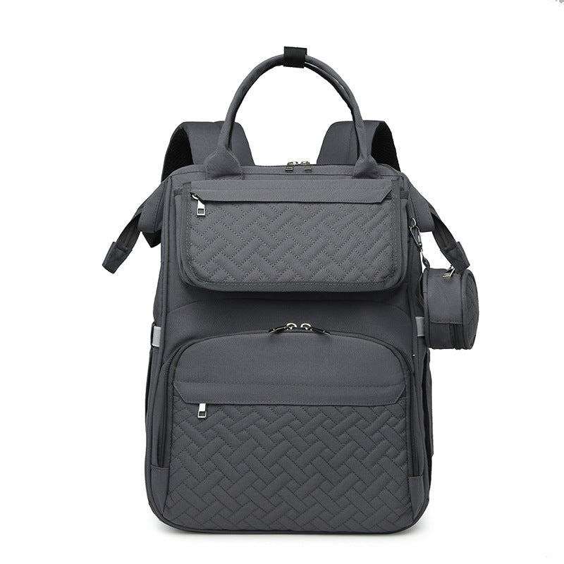 Multi-Functional Quilted Travel Backpack Bowlift