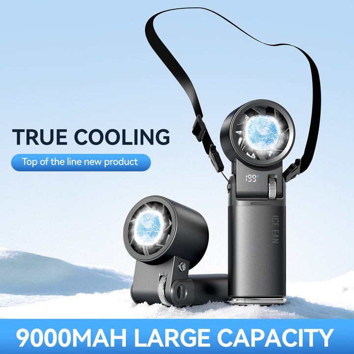 Unisex nan portable rechargeable wearable neck and handheld cooling fan with detachable magnetic dual heads and adjustable tilt Bowlift