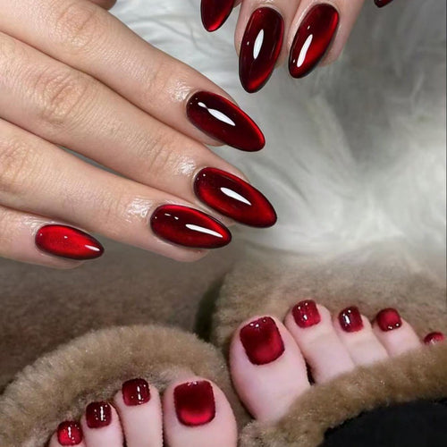 Artificial Nail Set with Shiny Effect Bowlift