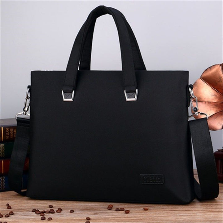 Stylish Laptop Briefcase With Water-Repellent Material And Adjustable Shoulder Strap Bowlift