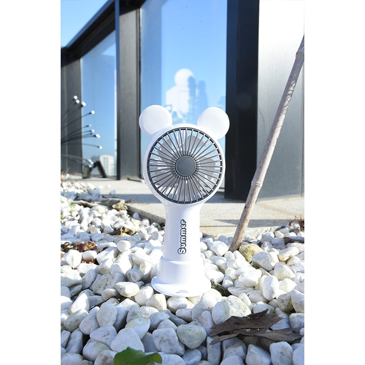 Women's Portable Mini Fan with Rechargeable Battery Bowlift