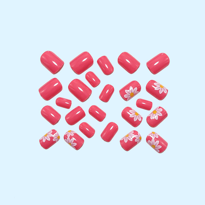 Artificial nails with stylish flower design Bowlift