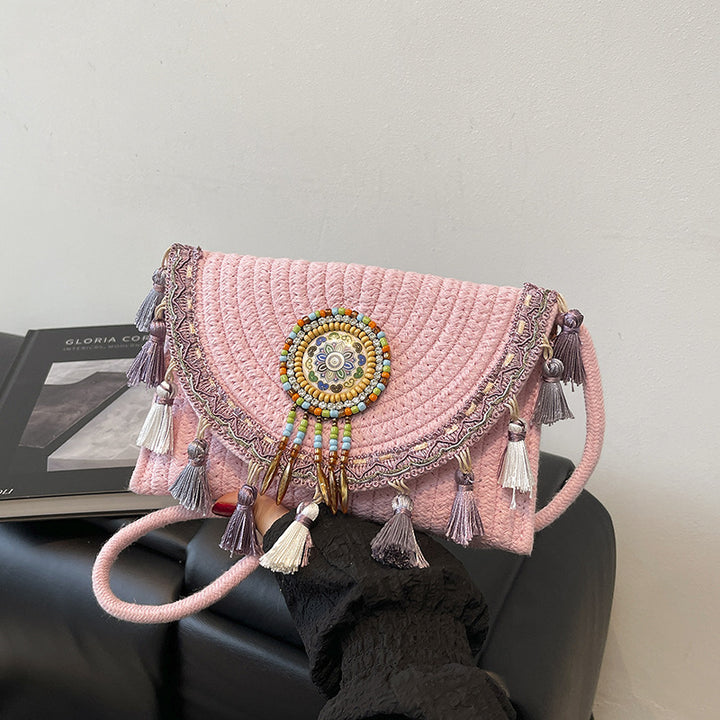 Bohemian-Inspired Handcrafted Beaded Clutch Bowlift