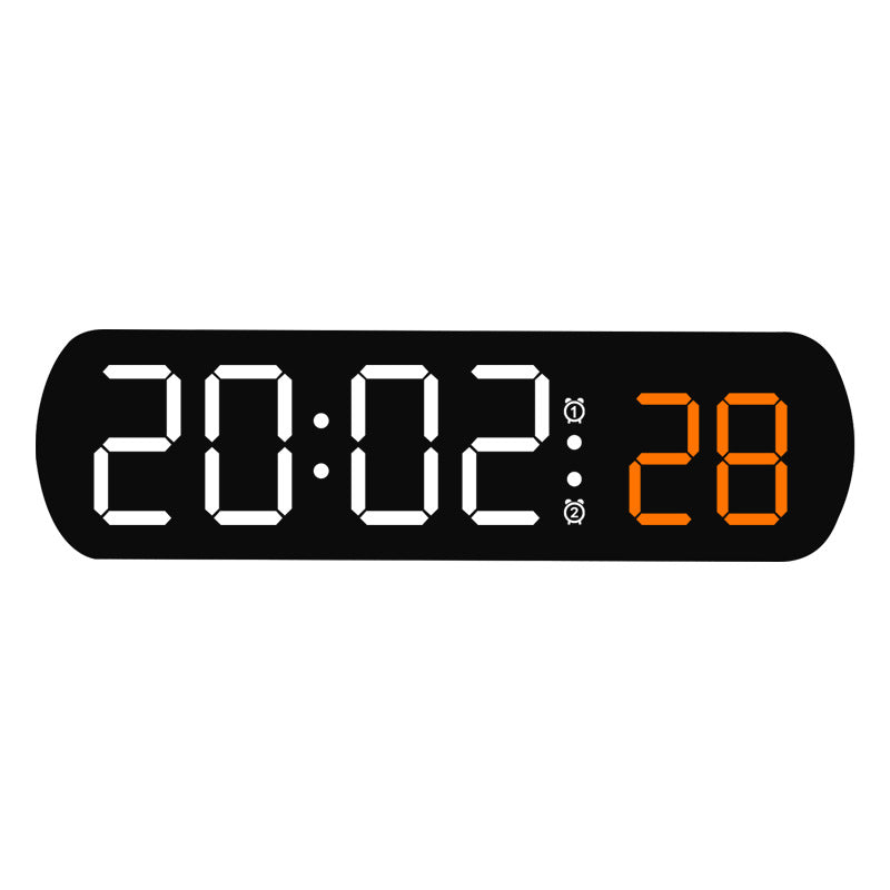 Digital radio alarm clock with multicolored LED display Bowlift