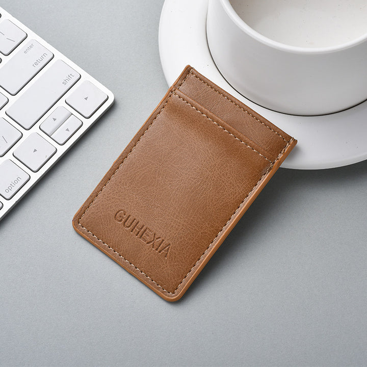 Sleek Leather Card Holder Bowlift