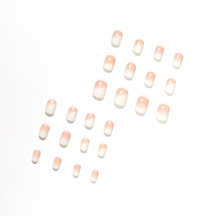 Elegant Nail Extensions in Modern Ombre Style Bowlift