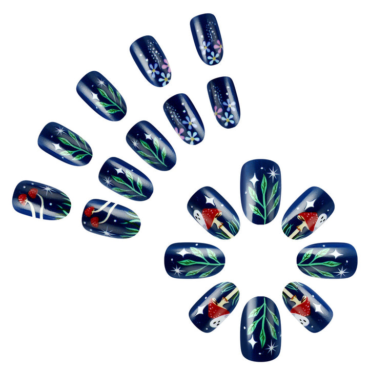 Artistic Nature-Themed Nail Art Bowlift