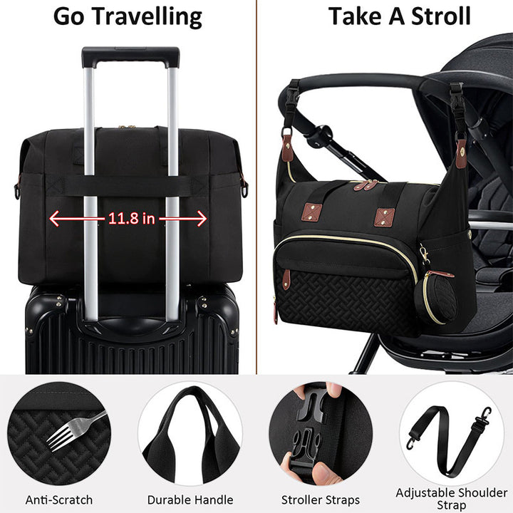Fashionable and practical travel handbag with versatile storage space Bowlift