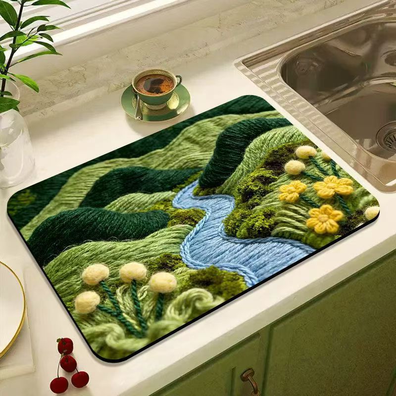Stylish Abstract Kitchen Mat