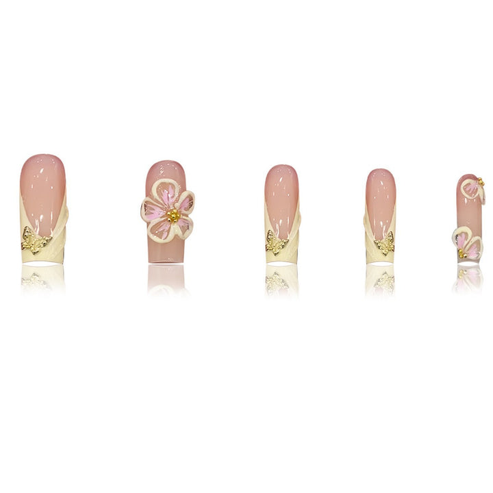 Artistic 3D Floral Nail Art Design Bowlift