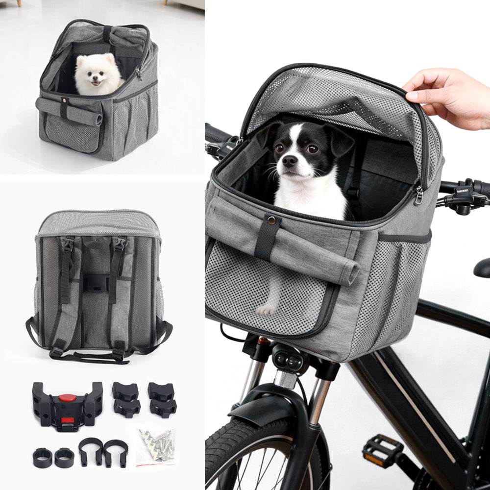 ventilated soft-sided pet carrier backpack with foldable mesh canopy Bowlift