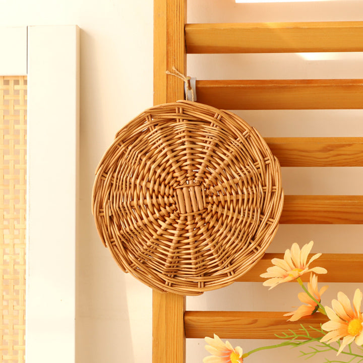 Decorative Wall Plate Made of Woven Rattan Bowlift