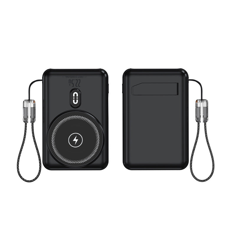 Portable power bank with inductive charging function and LED display Bowlift