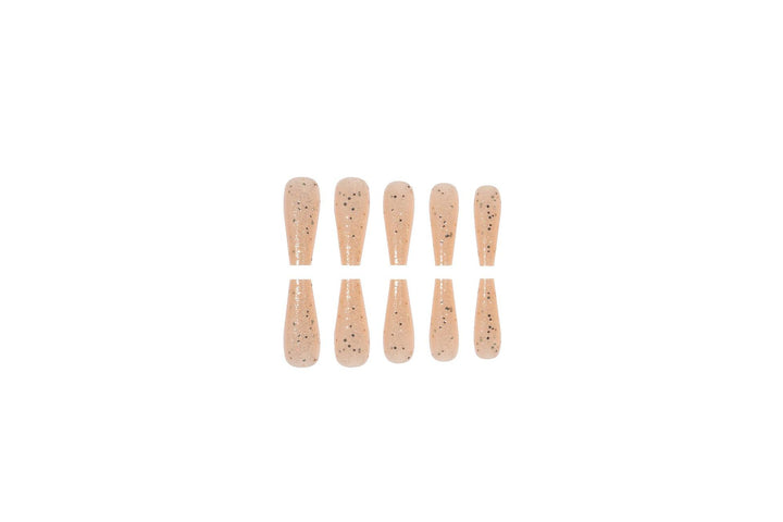 Glittering Long Stiletto Nail Extensions Bowlift