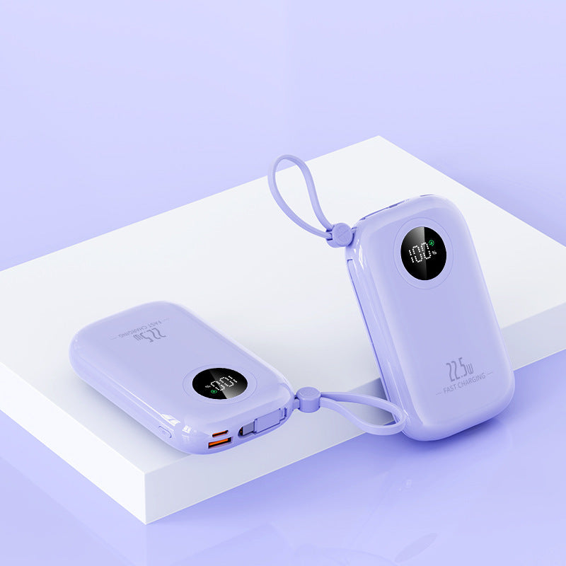 Ultra-compact power bank with digital charging indicator and fast charging function Bowlift