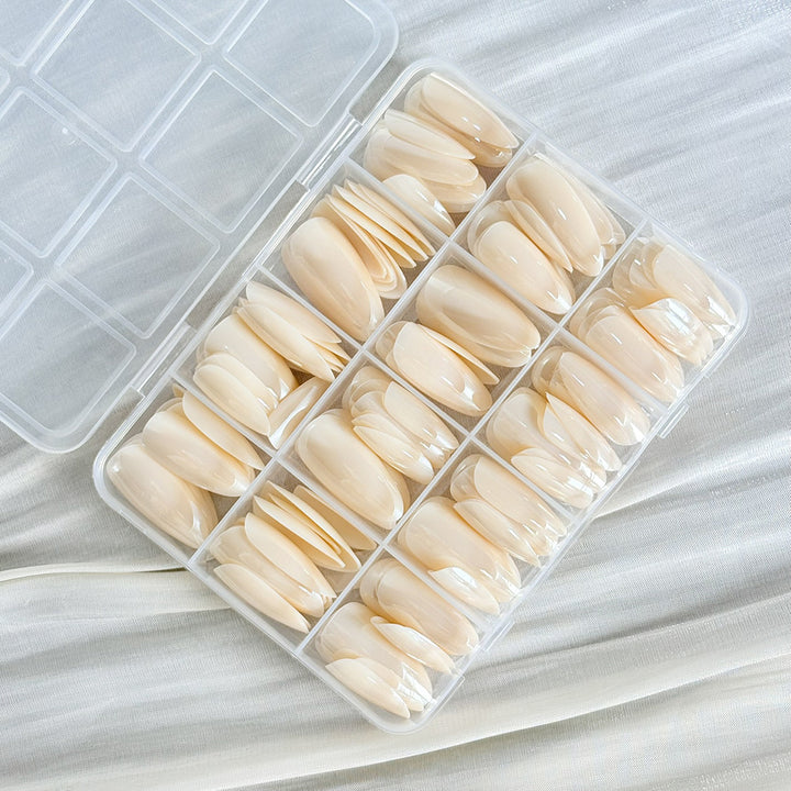 Premium Clear Press-On Nail Tips Collection Bowlift