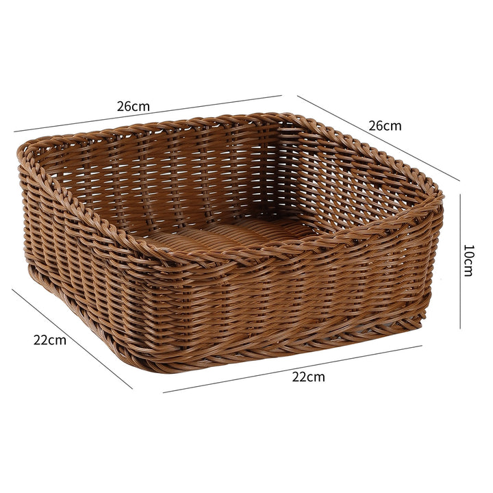 Unisex Rectangular Storage Basket with Sturdy Woven Bowlift