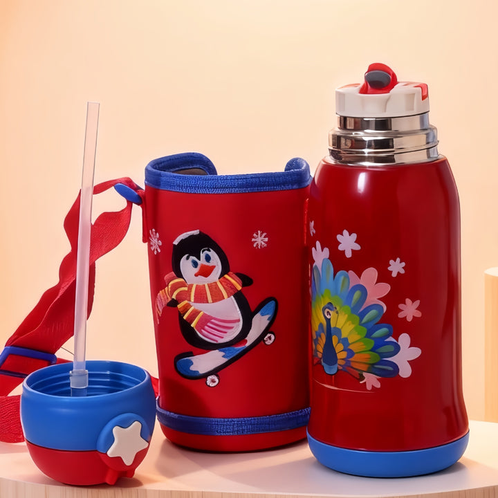 Children's Water Bottle with Fun Design Bowlift