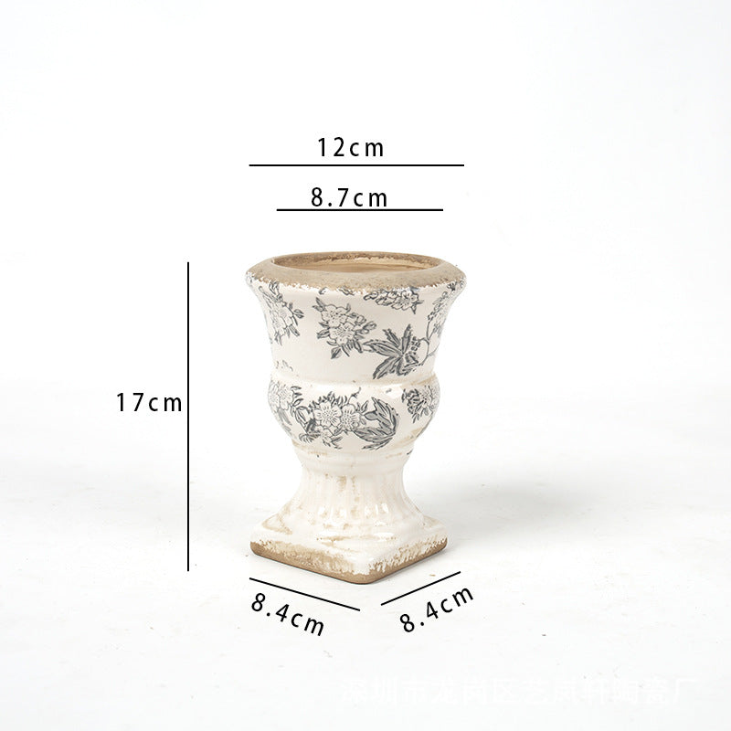 Floral Ceramic Planter Bowlift