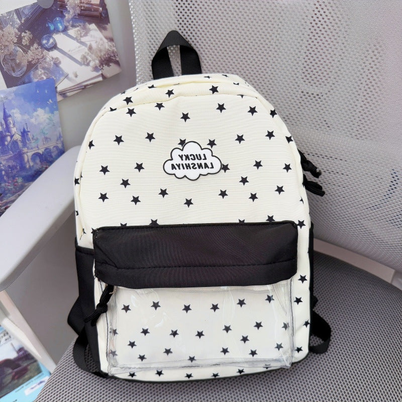 Comfortable Star-Patterned Backpack