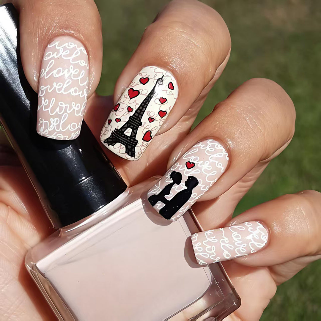 Romantic Parisian-Inspired Nail Art Bowlift