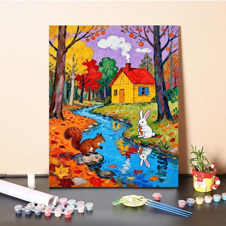 Vibrant Nature-Themed Paint by Numbers Art Kit Bowlift
