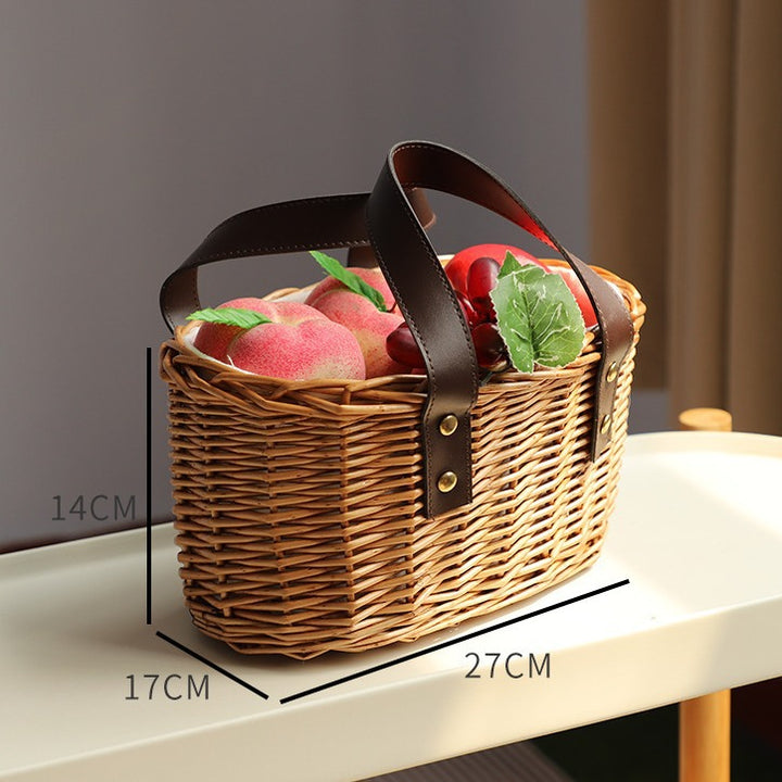 Handcrafted Woven Storage Basket Bowlift