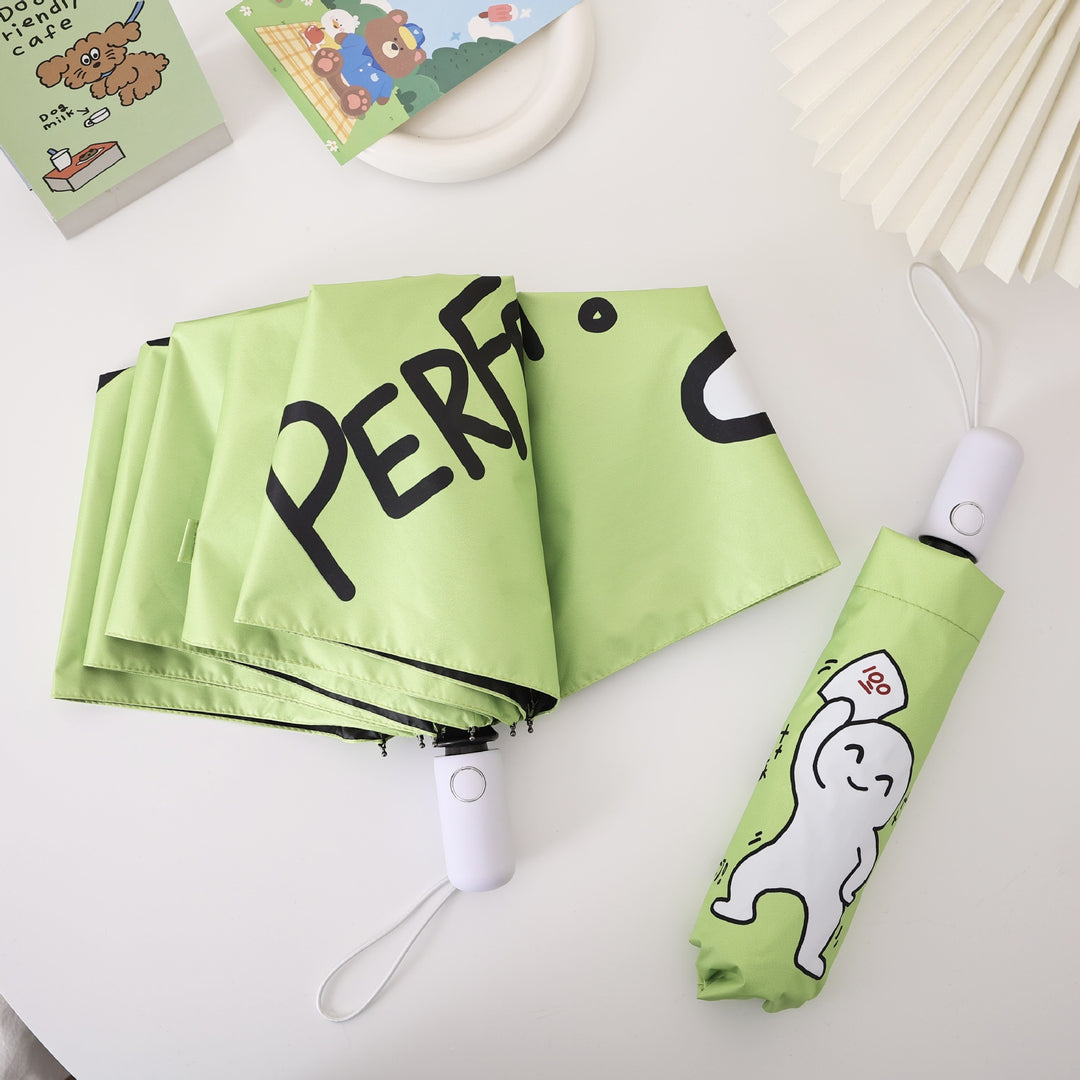 Women's creative and colorful folding umbrella with a unique design Bowlift