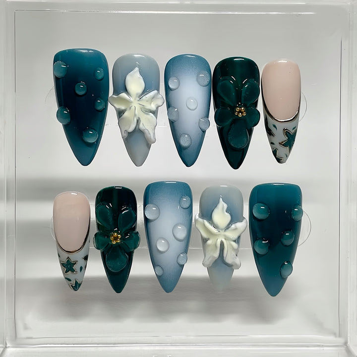 Thematic Artisan Press-On Nail Set Bowlift