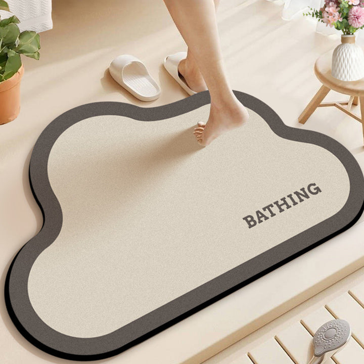 Absorbent Bathroom Floor Mat Bowlift